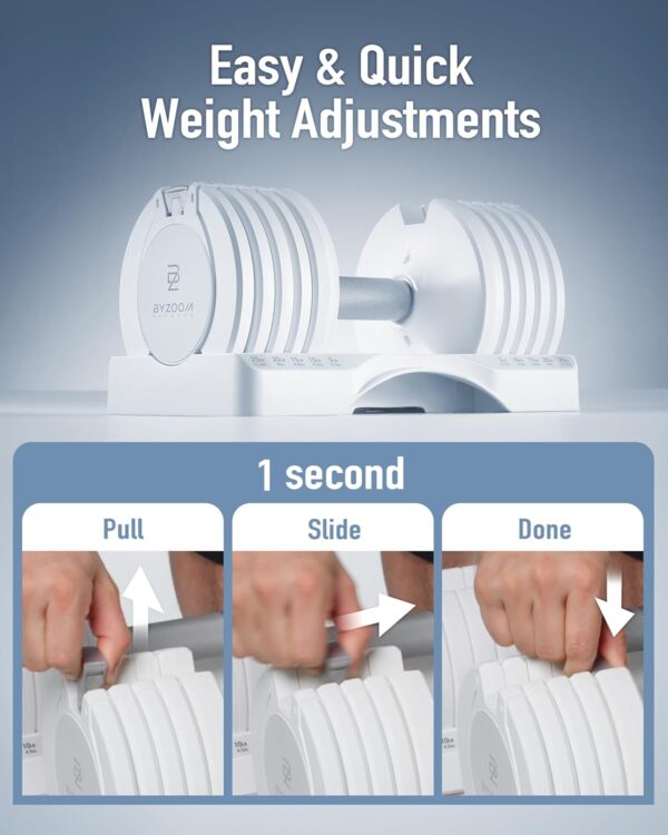Adjustable Dumbbell 12.5/25lb Set of 2 or Single Unit Piece Weight Training Fitness Exercise Body Workout 5 in 1 for Home Gym Beginners Woman