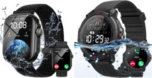 Smartwatch with Built-in GPS, Featuring Bluetooth Calling - Two in One Package