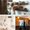 The Zen Den signs Room Decor Meditation in Progress Wall Hanging Sign,Inspirational Wooden Door Plaque for Yoga Studio Bedroom Decoration (Brown)