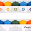 MEGA CANDLES Unscented Assorted Color Chakra Candle, Hand Poured Premium Wax Candles