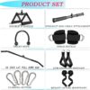 Cable Machine for Home Gym, Triceps Press Down Cable Machine attachments, LAT Pull Down attachments, Triceps Pull Down attachments, Fitness Equipment Cable Accessories.