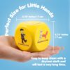 Fun Fitness Dice for Kids - Children's Workout Dice and Yoga Dice Set - Fitness Exercise Dice Game with Kids Yoga Poses - Childrens Foam Exercise Dice, Great Kids Exercise Equipment - Kids Ages 3+
