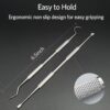 Professional Dental Tools, Langsum Stainless Steel Teeth Cleaning Tools for Dentist, Personal Using, Pets, Dental Hygiene Kit with Dental Scaler Pick, Tooth Tartar Scraper Remover and Storage Box