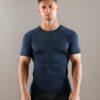 Niksa Men's Compression Shirts, Short Sleeve Athletic Compression Tops Dry Workout T Shirt, Rash Guard Base Layer Undershirt
