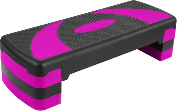 71eM-1GkE8L._AC_SL1500_.jpg BalanceFrom Aerobic Exercise Step Platform with Raisers, Home & Gym Workout Stepper