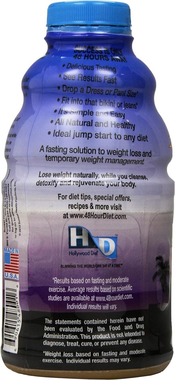 48-Hour Miracle Fruit Juice Cleanse Diet 2-Pack, Detox Cleanse for Weight Loss & Rejuvenation, Food Replacement, Fast Acting Diet, Delicious & Tasty Formula, 32 Fl. Oz.
