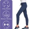 HeartSoul Women's Medical Scrub Jogger Pants Contemporary fit Drawstring Waistband Jogger with 5 Pockets - HS030