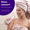 Burst Electric Water Flosser for Teeth Cleaning (3 Modes/Black) | Cordless | Plaque Removal Between Braces & Dental Work | Portable Floss | Refillable 110mL Tank