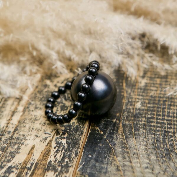 Karelian Heritage Regular Shungite Bracelet and Sphere Set for Crystal Root Chakra Balancing Reiki | Raw Stone Bracelet and Sphere Set | Relaxation Gift Set for Meditation S009