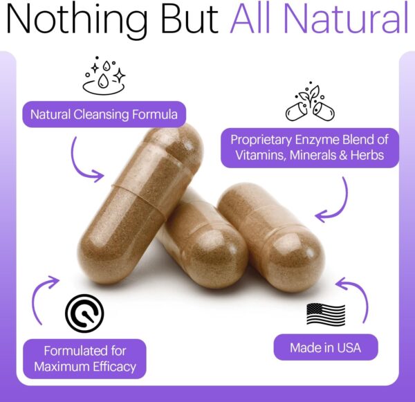 Wellthy Full Body Detox and Immune Support - Advanced Digestive Health, Gut Cleanse and Bloating Relief - All Natural Formula with Milk Thistle, Dandelion Extract and L-Carnitine | 30-Day Supply