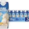 Pure Protein Vanilla Protein Shake, 30g Complete Protein, Vitamins A, C, D, and E plus Zinc to Support Immune Health, Ready to Drink and Keto-Friendly, 11oz Bottles, 12 Pack