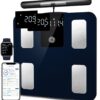 GE Smart Scale for Body Weight: 8-Electrode Digital Bathroom Scale for Weight Fat BMI Muscle Mass Full Body Composition Analyzer 27 Measurements Bluetooth Highly Accurate Weighing Machine, 400 lbs