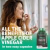 Herbtonics Raw Apple Cider Vinegar Capsules with Mother - Detox, Cleanse & Digestive Health Formula - Unfiltered ACV for Weight Management, Metabolic Support & Bloating Relief - Non-GMO - 240 Capsules