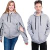 71eo3b38IHL._AC_SL1500_.jpg Inspired Comforts Dialysis Port Access Unisex Hoodie with Two Way Arm Access Zip