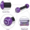Zumba 2.5 lb Dumbbells Set of 2 - Hand Weights for Women, Dumbbells for Women at Home, Workout Weights Dumbbells Set, Purple Exercise Weights - Small Weights for Women, At Home Fitness