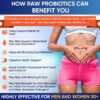 Organic Raw Probiotics 100 Billion CFU, Dr Formulated for Women and Men, Complete Adult Supplement with Prebiotics and Digestive Enzymes; 30 Capsules, Shelf Stable