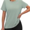 OFEEFAN Workout Tops for Women UPF 50+ Breathable Quick Dry Loose Fit T Shirt Outdoor Yoga Running Hiking Gym Tee Top