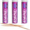 Xero Picks Energy Infused Flavored Toothpicks with Caffeine, B12 and B6-60 Picks (3 Pack) (Grape)
