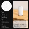 Waterless Diffuser for Essential Oil Nebulizer Battery Operated Mini Scent Air Machine Aromatherapy Atomizing Diffuser 4 Timers 3 Mist Level for Home Room Cars Office AN6 White