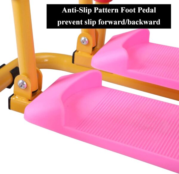 Kids Air Trainer Fun Fitness Equipment Children's Fitness Exercise Equipment, Elliptical Glider Outdoor Cross Machine,Soft Foam Handle