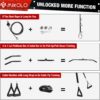 71fUN54SF6L._AC_SL1500_.jpg Mikolo Upgraded Weight Lift Pulley System - LAT Pulley Attachments with Adjustable Length Cable for Full Body Training, Home Gym Set, 2023 Version