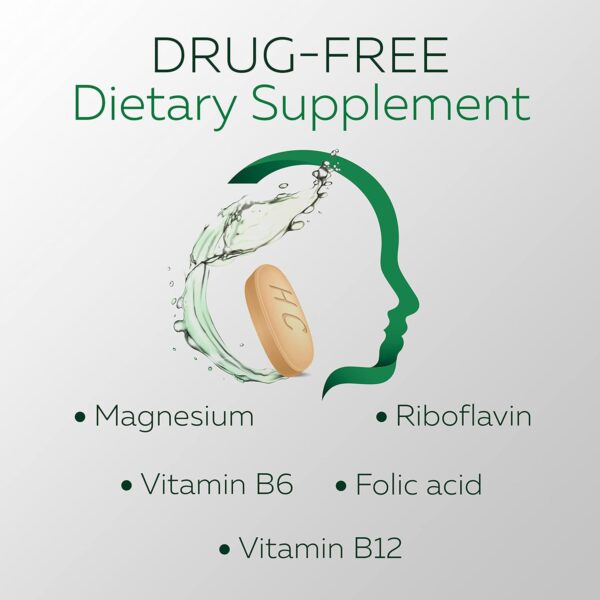 Excedrin Head Care Proactive Health with Magnesium, Riboflavin, Vitamin B6, Folic Acid and Vitamin B12, Dietary Supplement Supports Head Health and Comfort Daily – 110 Count