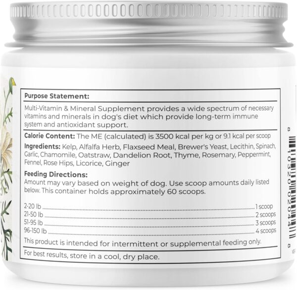 Dr. Harvey's Herbal Multi-Vitamin and Mineral Supplement for Dogs (7 Ounces)