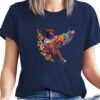 Hummingbird Shirts for Women Vintage Tee Summer Graphics Tee Shirt Floral Tops Womens Loose Life T-Tops