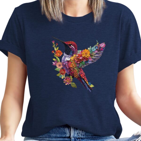 Hummingbird Shirts for Women Vintage Tee Summer Graphics Tee Shirt Floral Tops Womens Loose Life T-Tops