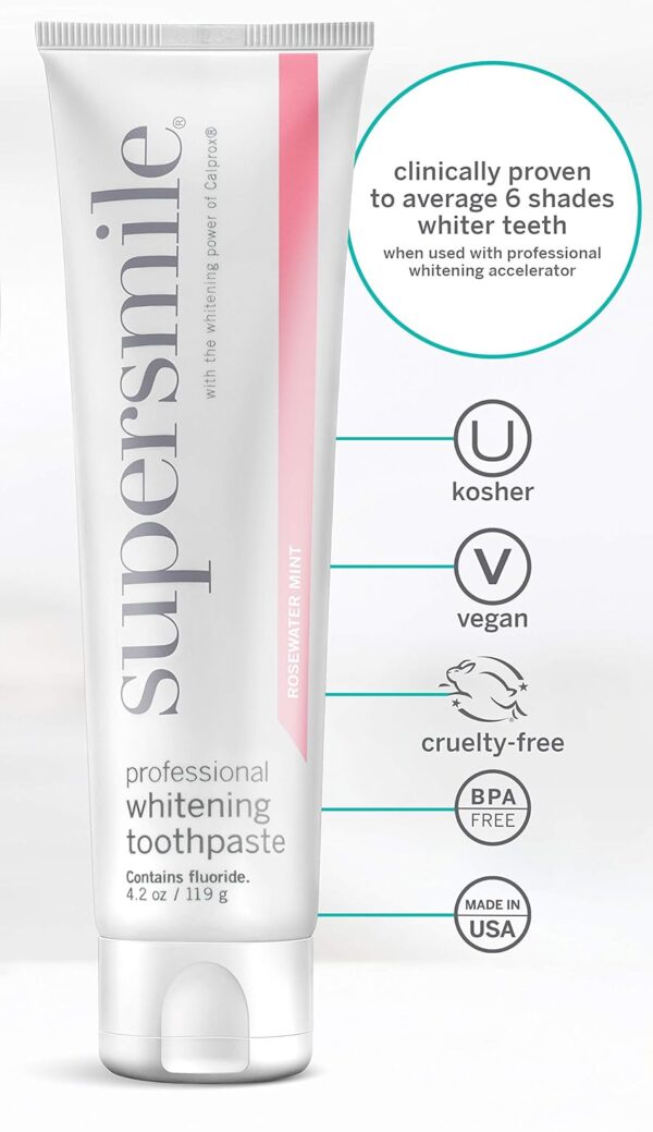Supersmile Professional Whitening Toothpaste with Fluoride - Powerful Whitening without Sensitivity