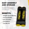 RipStick, Workout Equipment for Joint Rehab, Shoulder and Resistance Training, Muscle Building and Core Workout Equipment with 6 Adjustable Resistance Bands