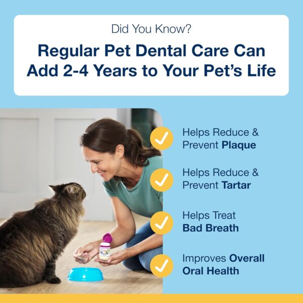 ProDen PlaqueOff Powder for Cats - Plaque & Tartar Reducer, Breath Freshener, Feline Oral Care - 40g