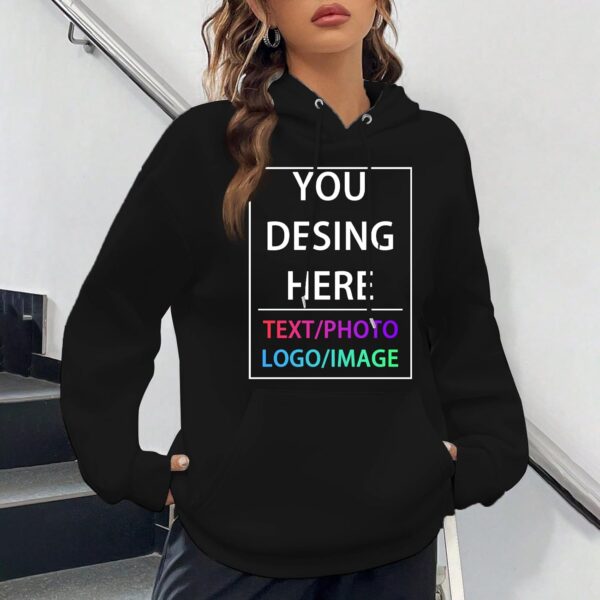 Custom Hoodie Custom Hoodies for Men and Women design your own Customized Add Your Text Photo Hoodies