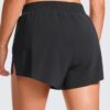 CRZ YOGA Running Shorts for Women High Waisted V Split for Gym Workout Athletic Track with Mesh Liner Quick Dry