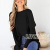 LIYOHON Oversized T Shirts for Women Tunic Tops to Wear with Leggings Long Sleeve Fall Sweaters Dressy Tops