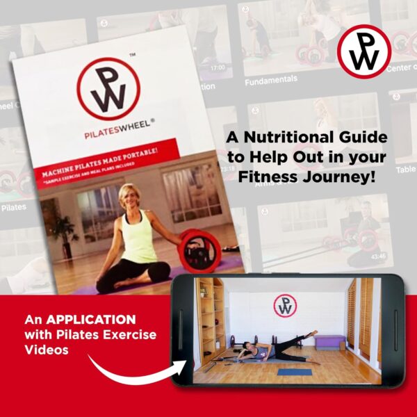 Pilates Wheel Digital for Pilates Workouts - Plus a Nutrition Guide and 15 Online Instructional Videos