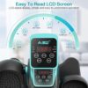 Under Desk Elliptical Machine, Ellipse Leg Exerciser for Seniors Adults, Adjustable Speeds Elliptical Trainer with Remote Control, Quiet & Portable Mini Seated Pedal Exerciser for Home Office Use