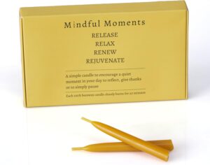30 Mindful Meditation Candles - Refill Set for 1 Month Supply, Thirty Days of Mediation Prayer Reflection - Candle Holder Not Included