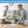 90 Pcs Sensory Strips for Anxiety Relief Items, Calm Strips with 10 Different Style, Unique Sensory Stickers for Relieve Adults Teens Fidgets Stress (Purple)
