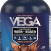 Vega Sport Premium Vegan Protein Powder Chocolate(45 Servings) 30g Plant Based Protein,5g BCAAs,Dairy Free,Gluten Free,Non GMO,Pea Protein for Women and Men,4lbs 5.9Oz(Packaging May Vary)