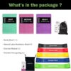 Non-Slip Fabric Resistance Bands for Working Out, Loop Exercise Bands for Booty Leg, Butt, Glute, Stretch Workout Bands for Women & Men, Hip Elastic Bands for Home Gym Fitness, Yoga, Pilates