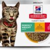 Hill's Science Diet Perfect Weight, Adult 1-6, Weight Management Support, Wet Cat Food, Variety Pack: Liver & Chicken Minced; Chicken Stew, 2.9 oz Can Variety Pack, Case of 24