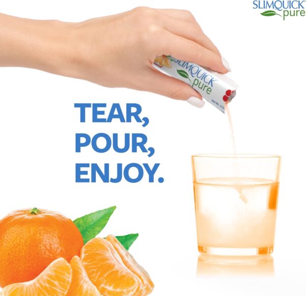 71gfsT9oR6L._AC_SL1500_.jpg SlimQuick Extra Strength Weight Management Drink Mix for Women, Tangerine - Helps Metabolism, Keeps Full for Longer with Green Tea, Caffine, Chaste Tree, Rhodiola Extract - 26 Count