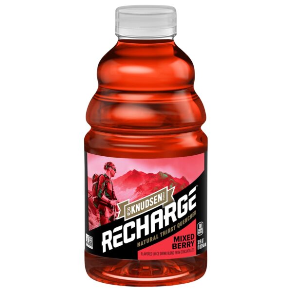 R.W. Knudsen Recharge Mixed Berry Sports Drink with Electrolytes, 32 fl oz (Pack of 6)