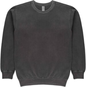 403 Pigmented Dyed Crewneck Pullover Sweatshirt Soft Handfeel 3 End Fleece 80% Cotton 20% Poly 9.5 Oz 340 GSM