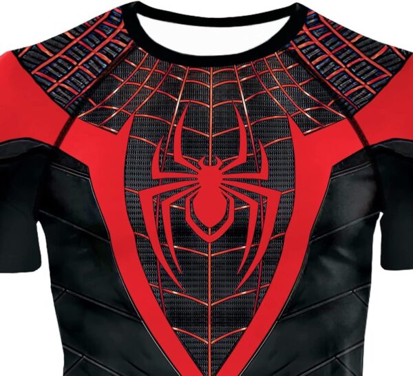 Men's Compression Shirt, Soft Short Sleeve 3D Print Fitness Sports Shirt Gym T-Shirt