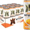 REIGN Storm, Valencia Orange, Fitness & Wellness Energy Drink, 12 Fl Oz (Pack of 12)
