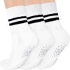 ULEEMARK Womens Pilates Non slip Yoga Socks Dance Gym Exercise Ankle Socks