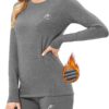 71h5URquYeL._AC_SL1500_.jpg Thermal Underwear for Women, Winter Warm Base Layer Compression Set, Fleece Lined Long Johns Running Skiing