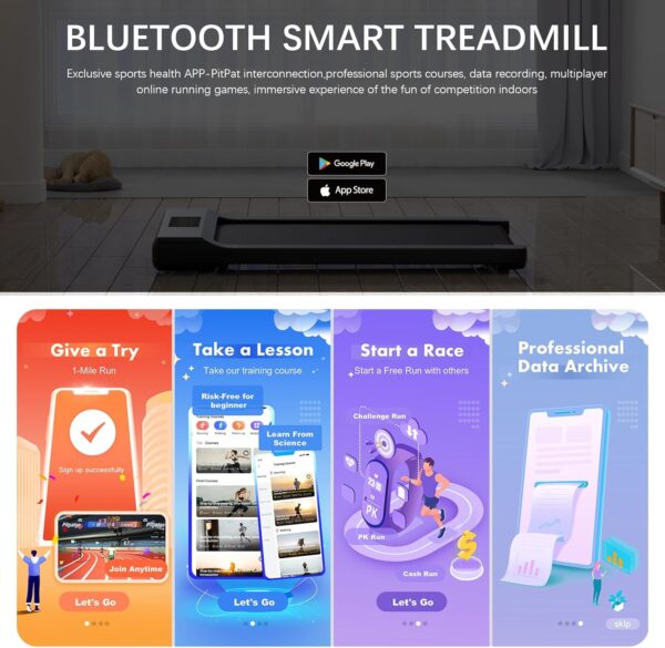 71hBvCrzhoL._AC_SL1500_.jpg SupeRun Walking Pad, Under Desk Treadmill, 3 in 1 Portable Treadmill with Remote Control LED Display, 2.5 HP Quiet Walking Jogging Machine for Office Home Use, 300 Lbs Capacity